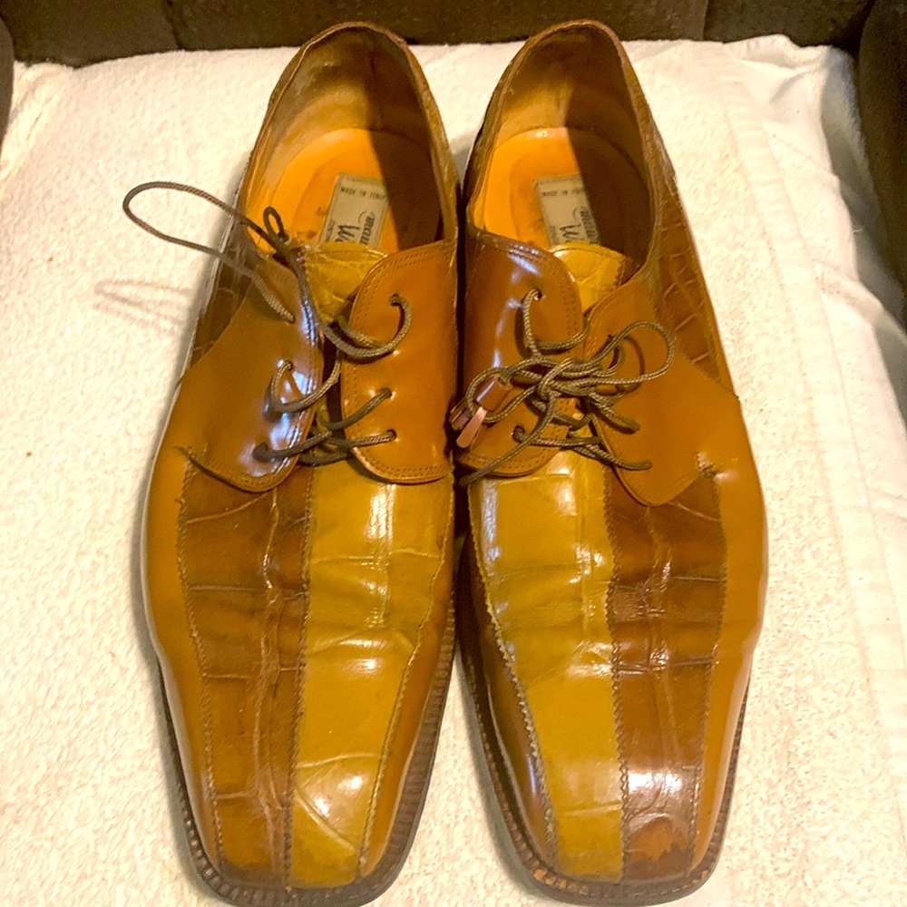 Mauri Python Tan And Brown Size 12 - image 1